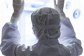 医療機器も製造できるクリーンルームで作っています