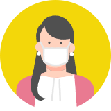 マスクのズレを頻繁になおす保育士Tさん22歳女性