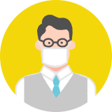 仕事中メガネがくもる会社員Aさん36歳男性